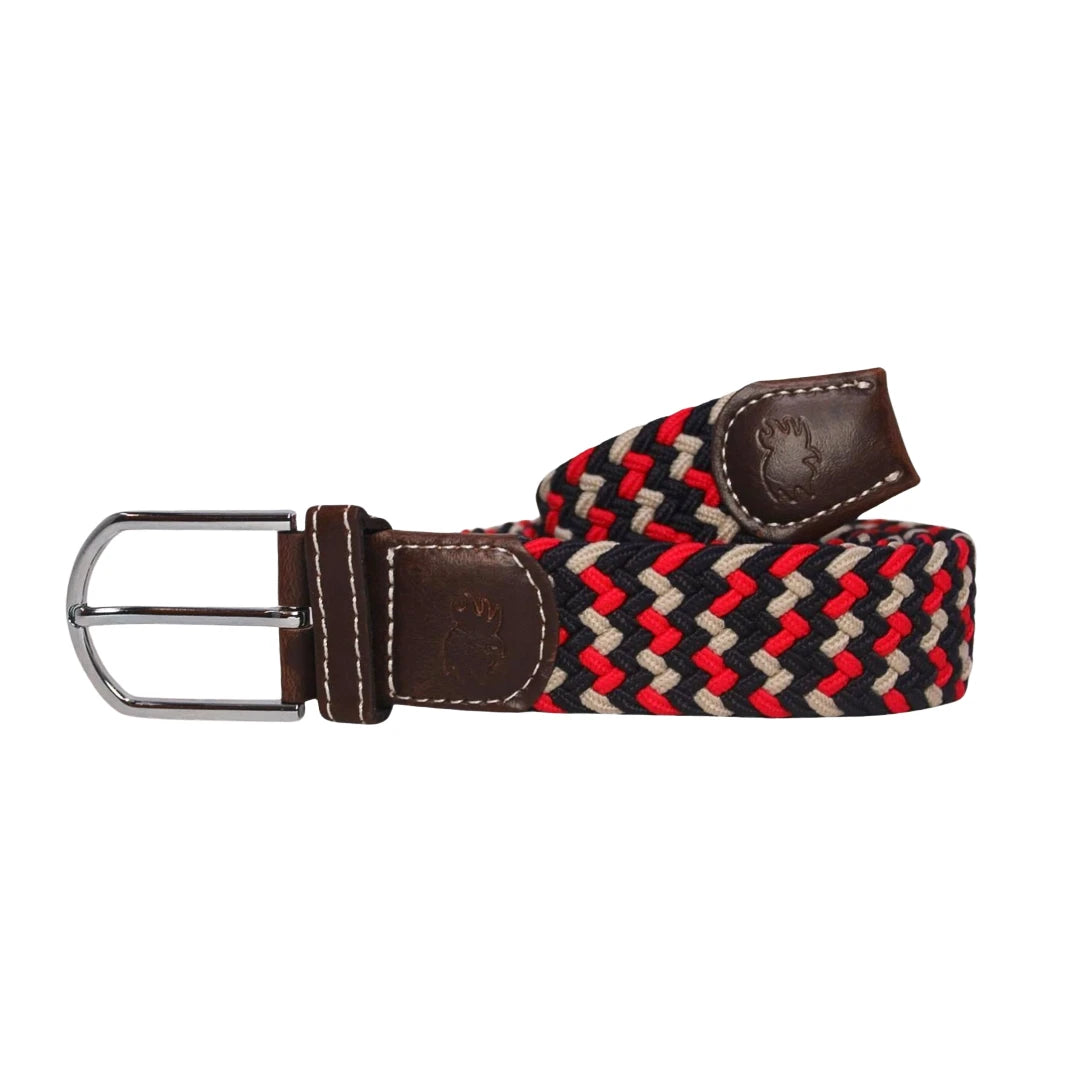 Tri-Color Elastic Stretch Belt