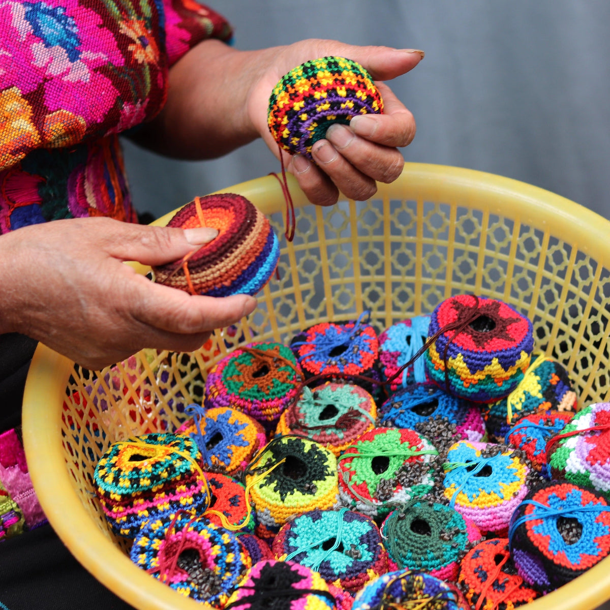 Knit Multicolor Hacky Sack