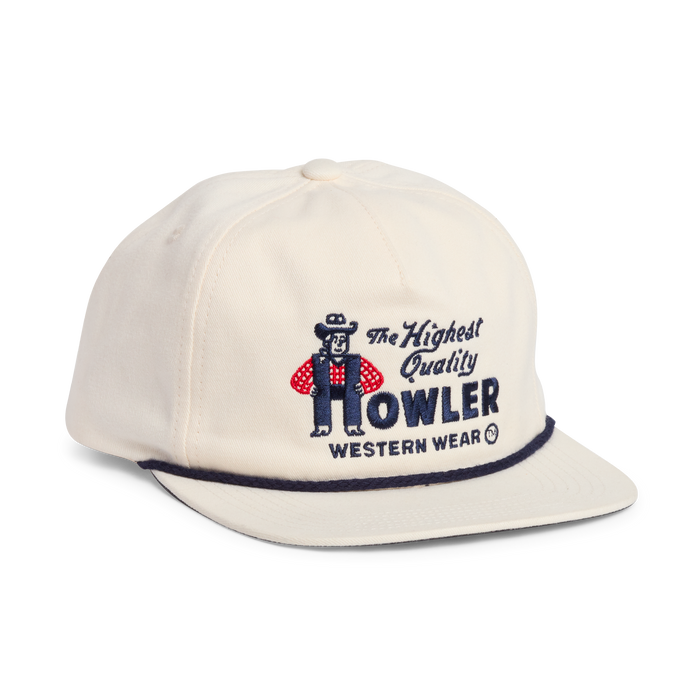 Unstructured Snapback Hat  Howler Western Wear : Bone