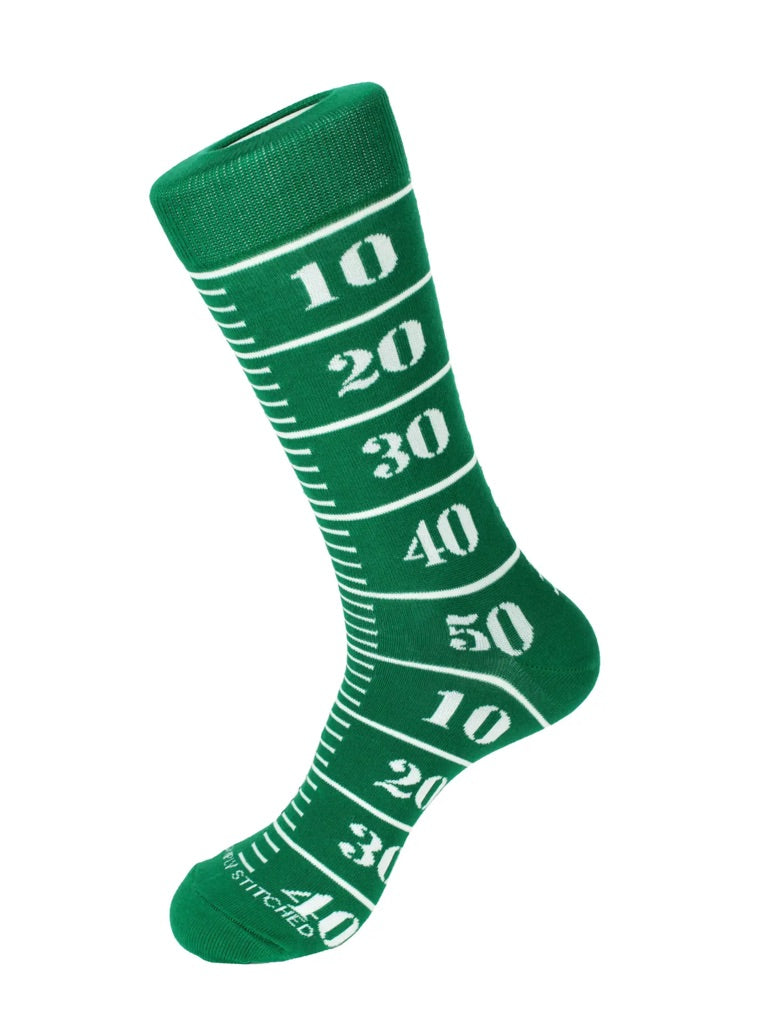 Footbal Field Crew Sock