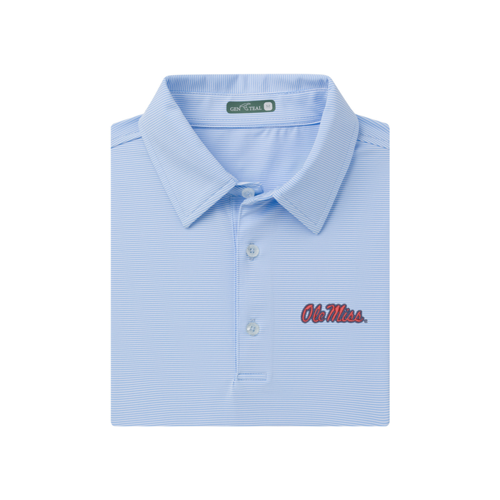 Ole Miss Performance Pinstripe Polo