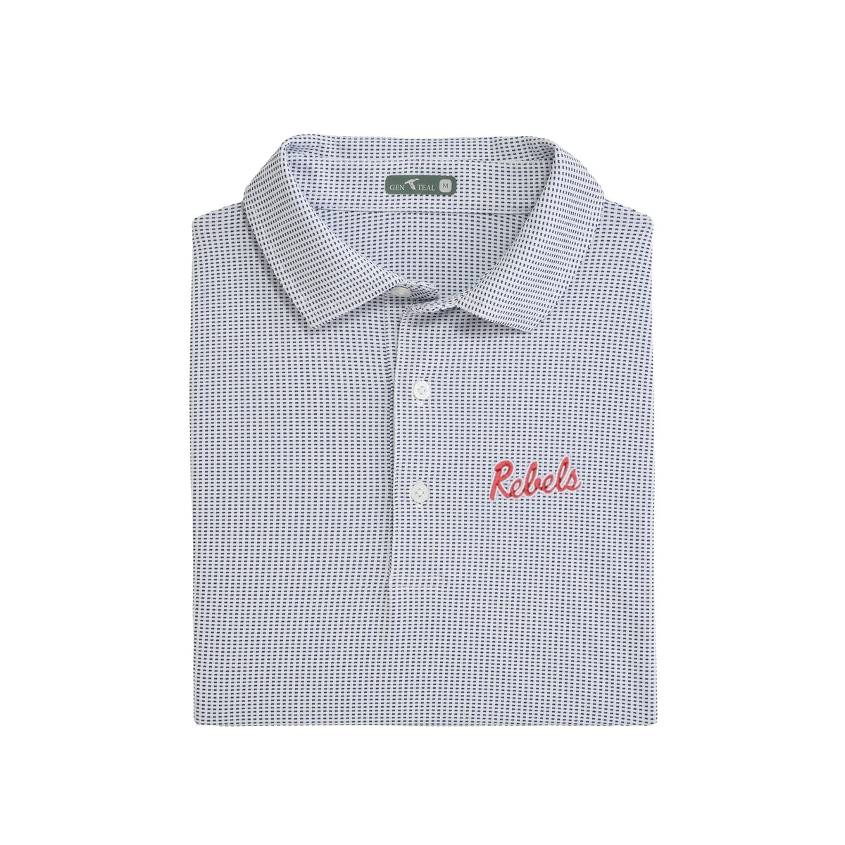 Ole Miss Rebels Script Jacquard Polo