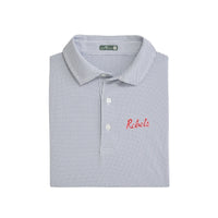 Ole Miss Rebels Script Jacquard Polo