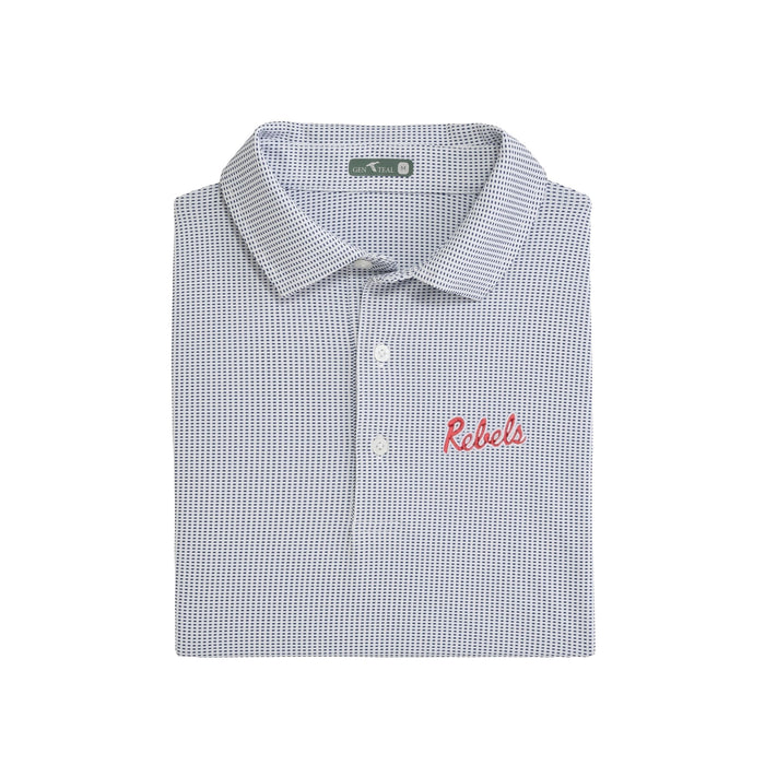 Ole Miss Rebels Script Jacquard Polo