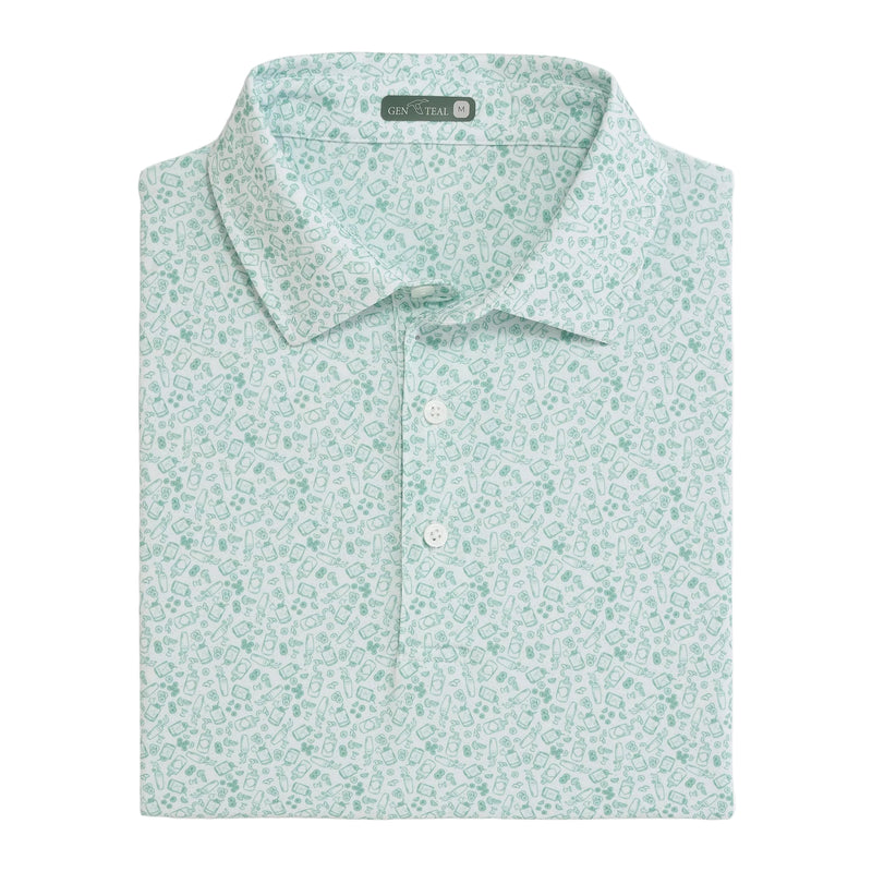 The Gimlet Printed Performance Polo