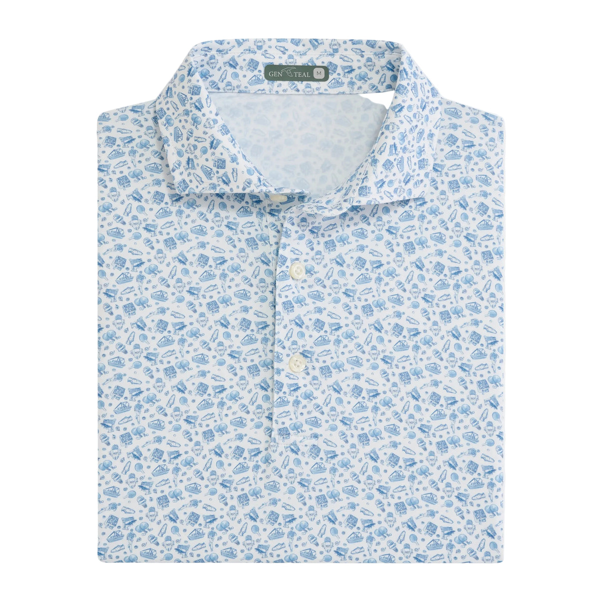 Greenbow Printed Performance Polo