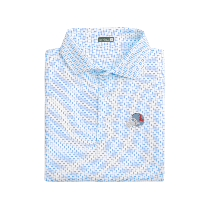 Ole Miss Trellis Print Polo