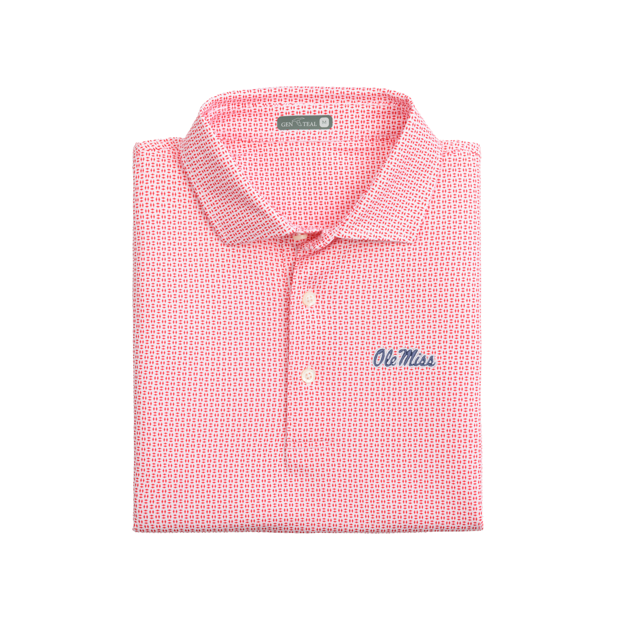 Ole Miss Trellis Print Polo
