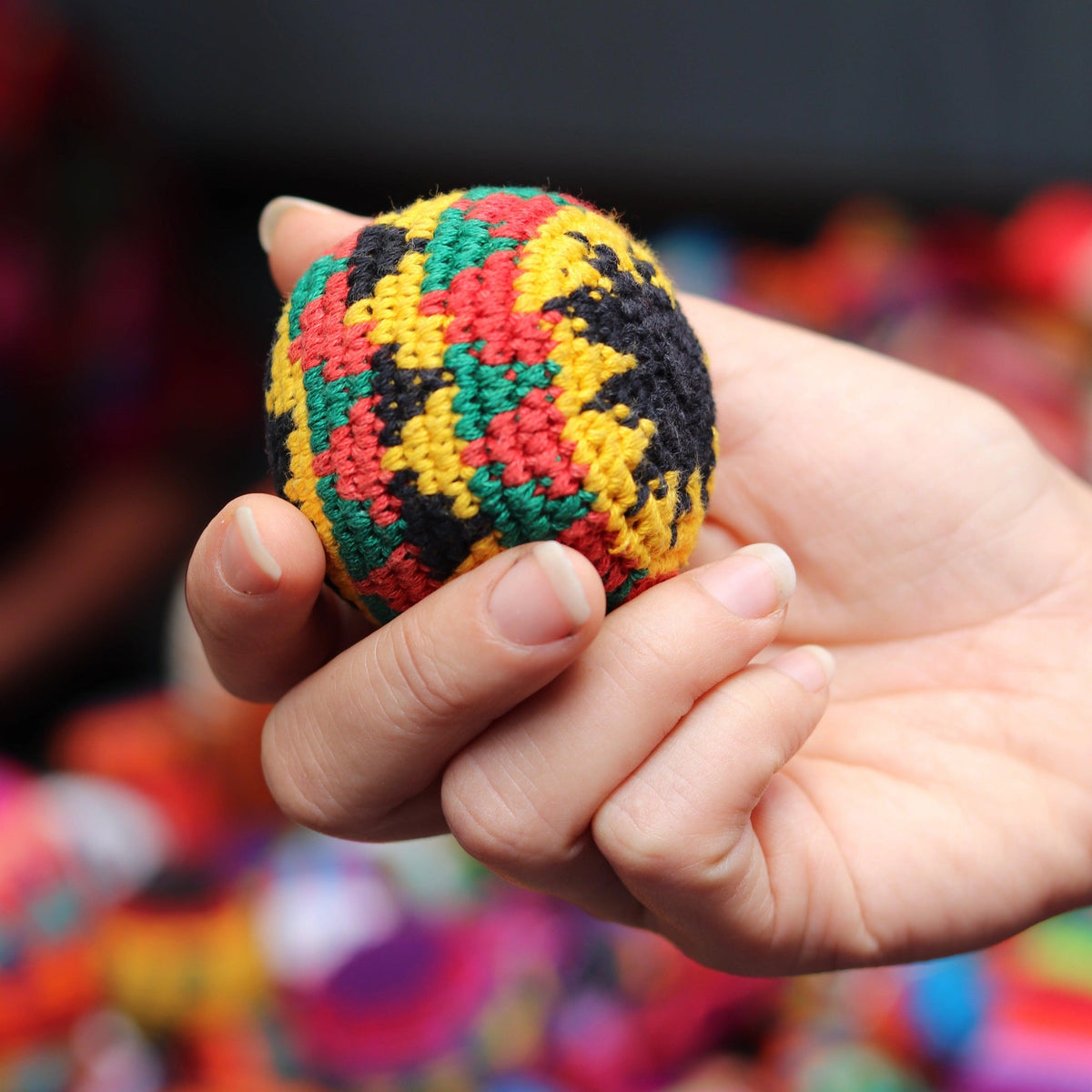 Knit Multicolor Hacky Sack