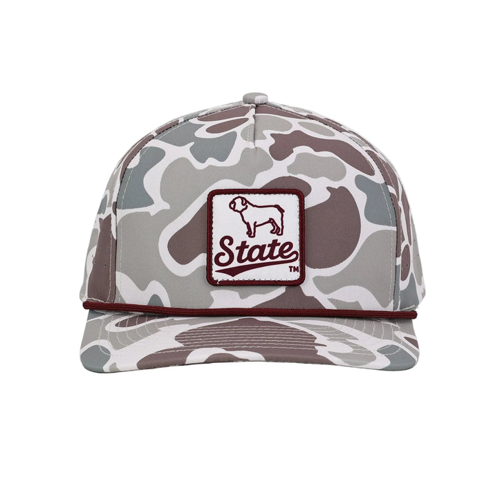 Mississippi State Bulldog Performance Rope Hat (Camo)