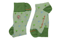 Tropical Stripe Peruvian Pima Sock