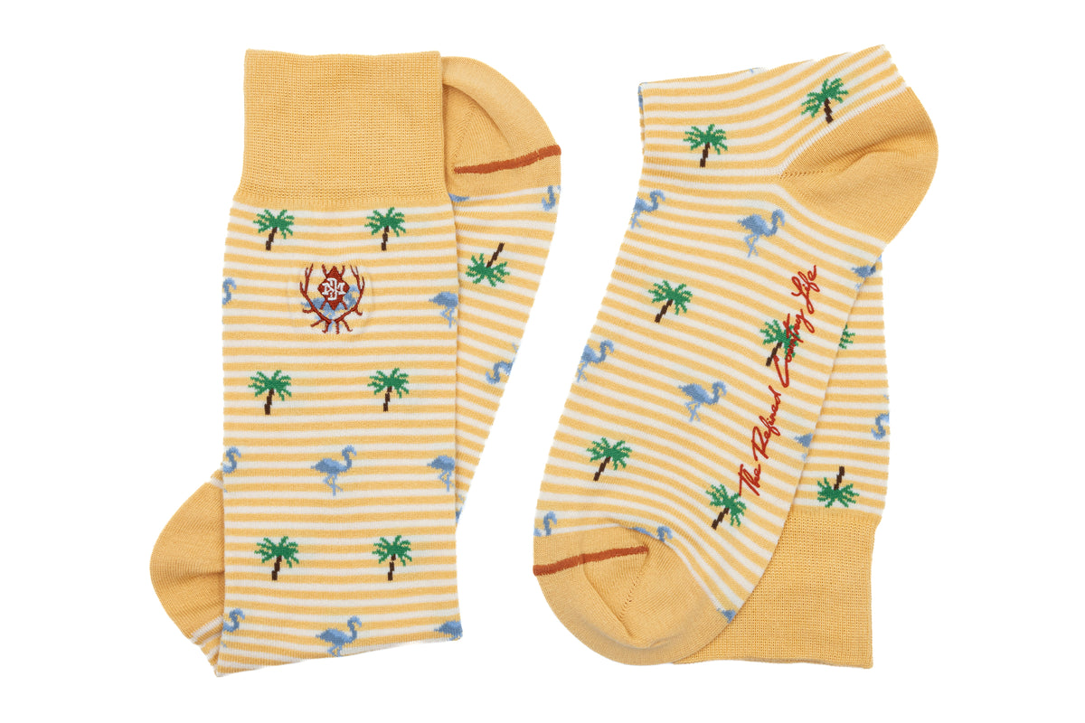 Tropical Stripe Peruvian Pima Sock