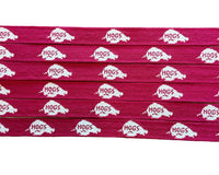 Arkansas Hogs Needlepoint Belt
