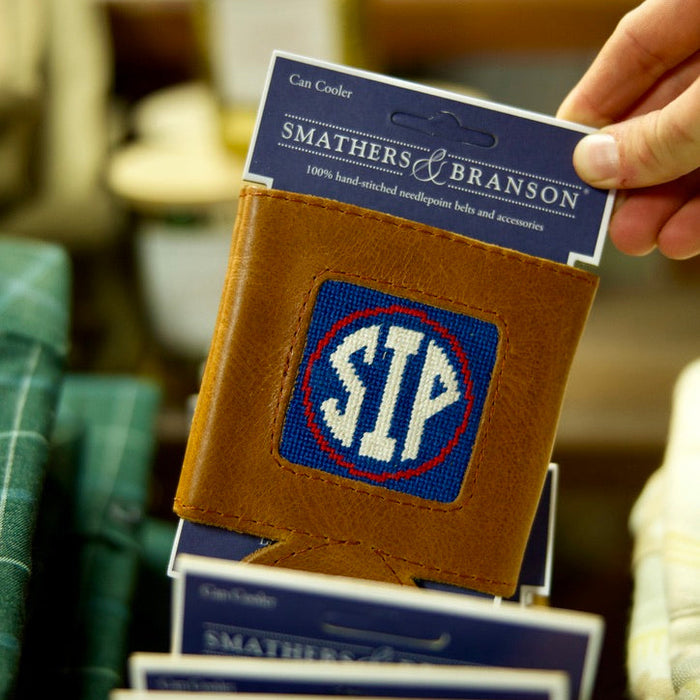 The Sip Needlepoint Can Cooler