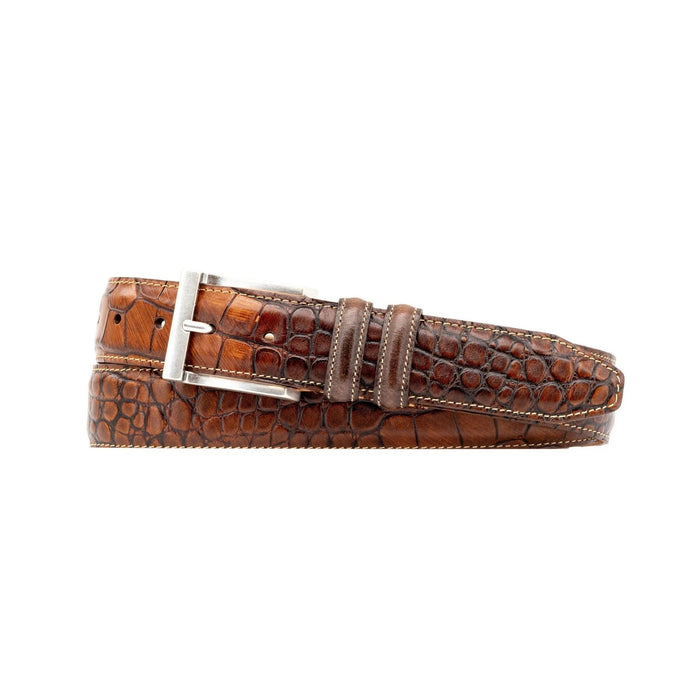 Bill Alligator-Grain Leather Belt
