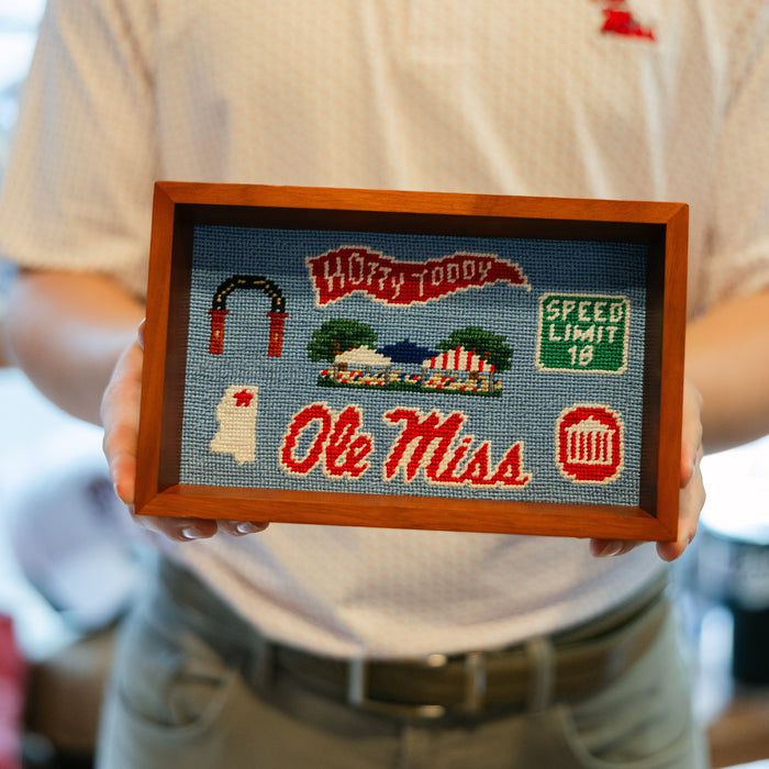 Ole Miss Life Icons Valet Tray (Powder Blue)