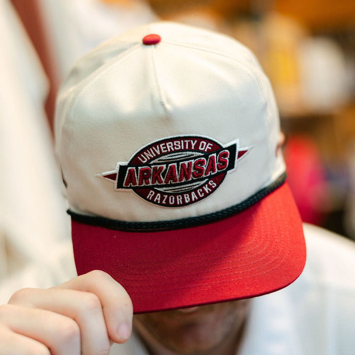 Arkansas Razorbacks Natural Frame Out