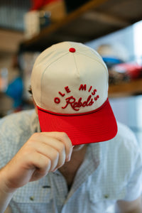 Ole Miss Rebels Natural Rope Script Hitch