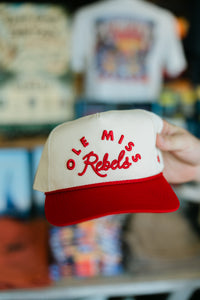 Ole Miss Rebels Natural Rope Script Hitch
