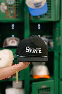Mississippi State Baseball Rope Hat (Black)