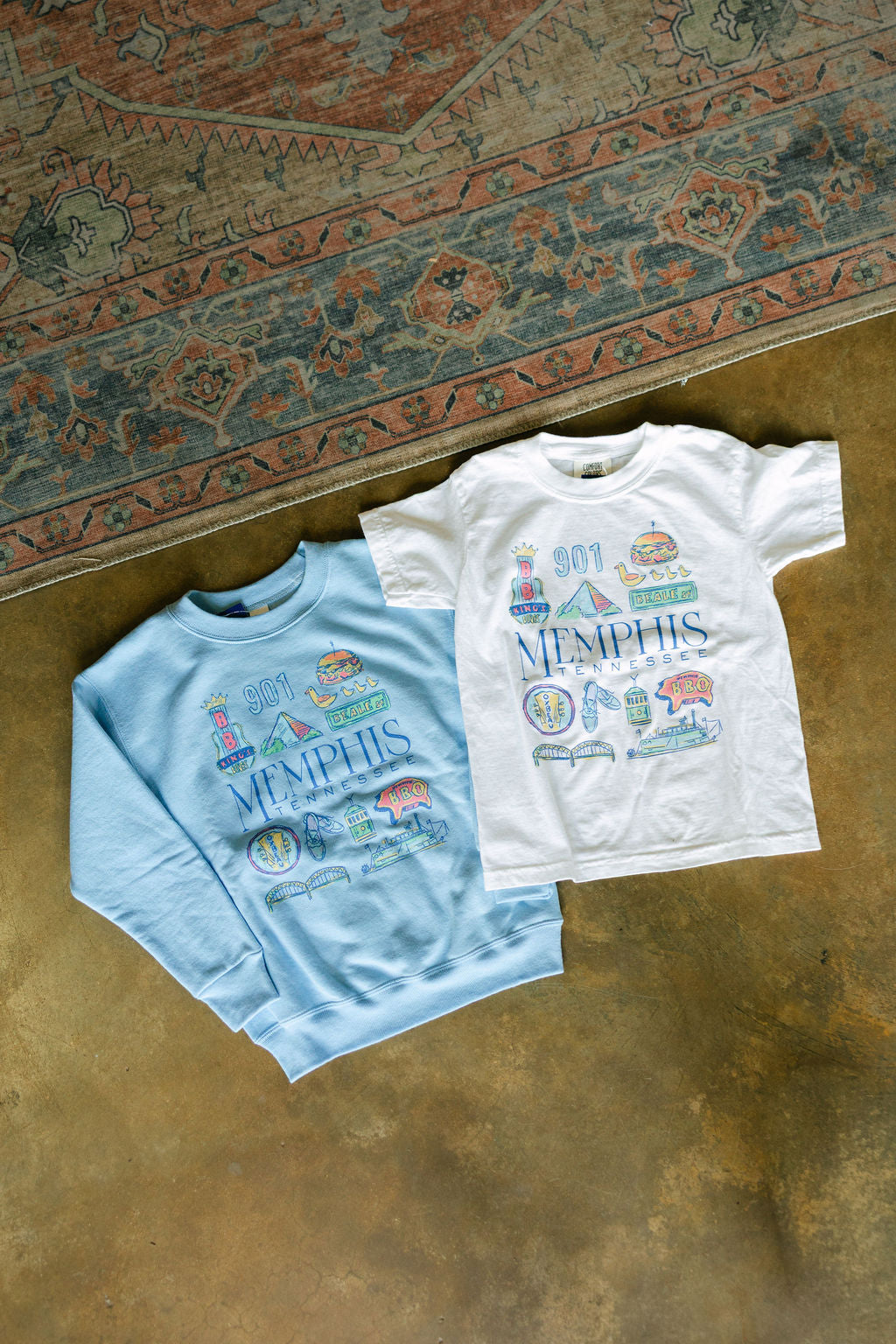 Youth Memphis in Color Crewneck