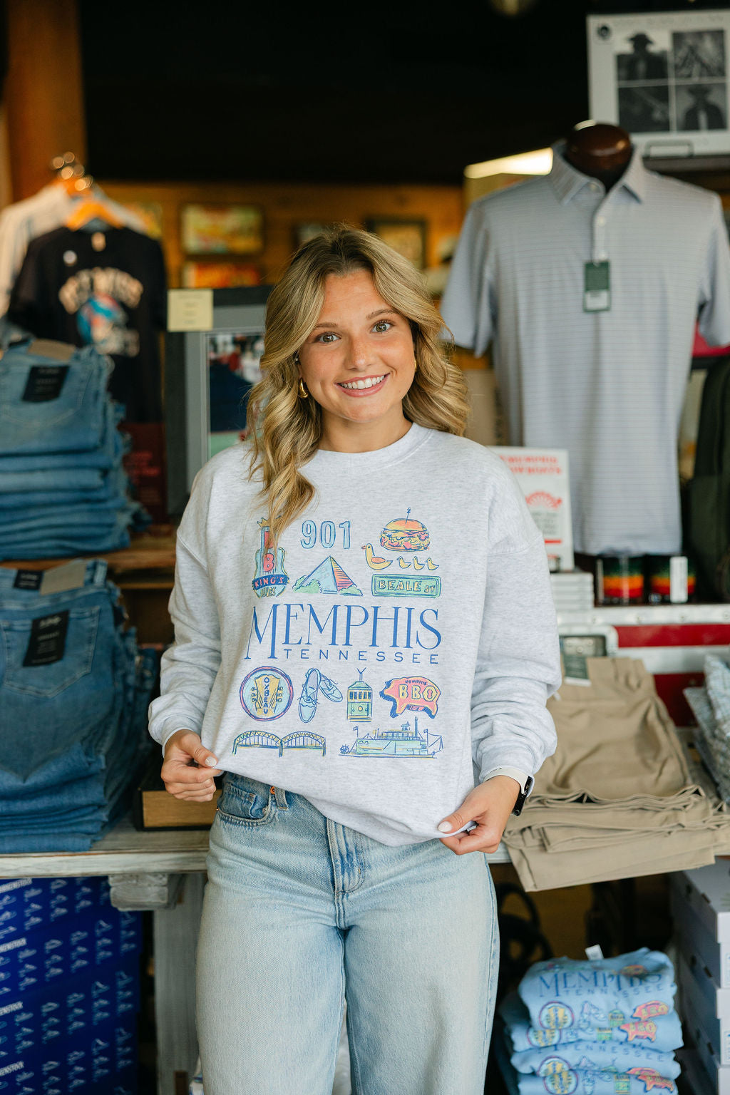 Memphis in Color Crewneck