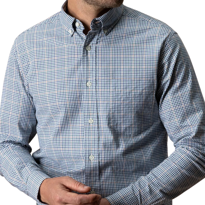 LS Cotton Twill Sport Shirt Goodwin Plaid