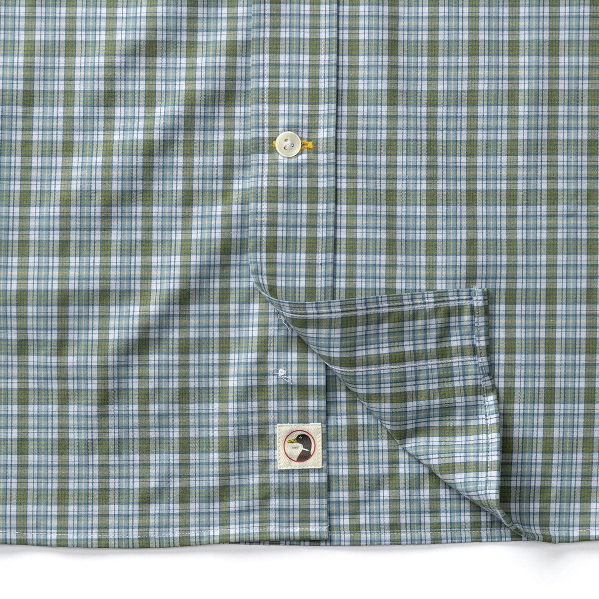 LS Performance Poplin Sport Shirt Denton Plaid