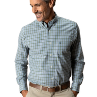 LS Performance Poplin Sport Shirt Denton Plaid
