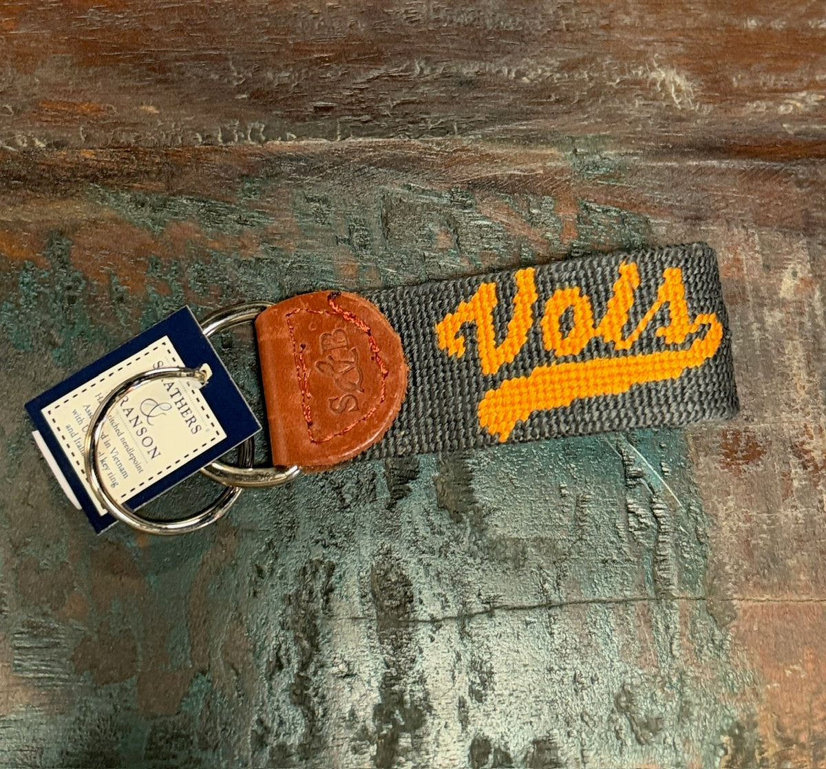 Vols Script Key Fob