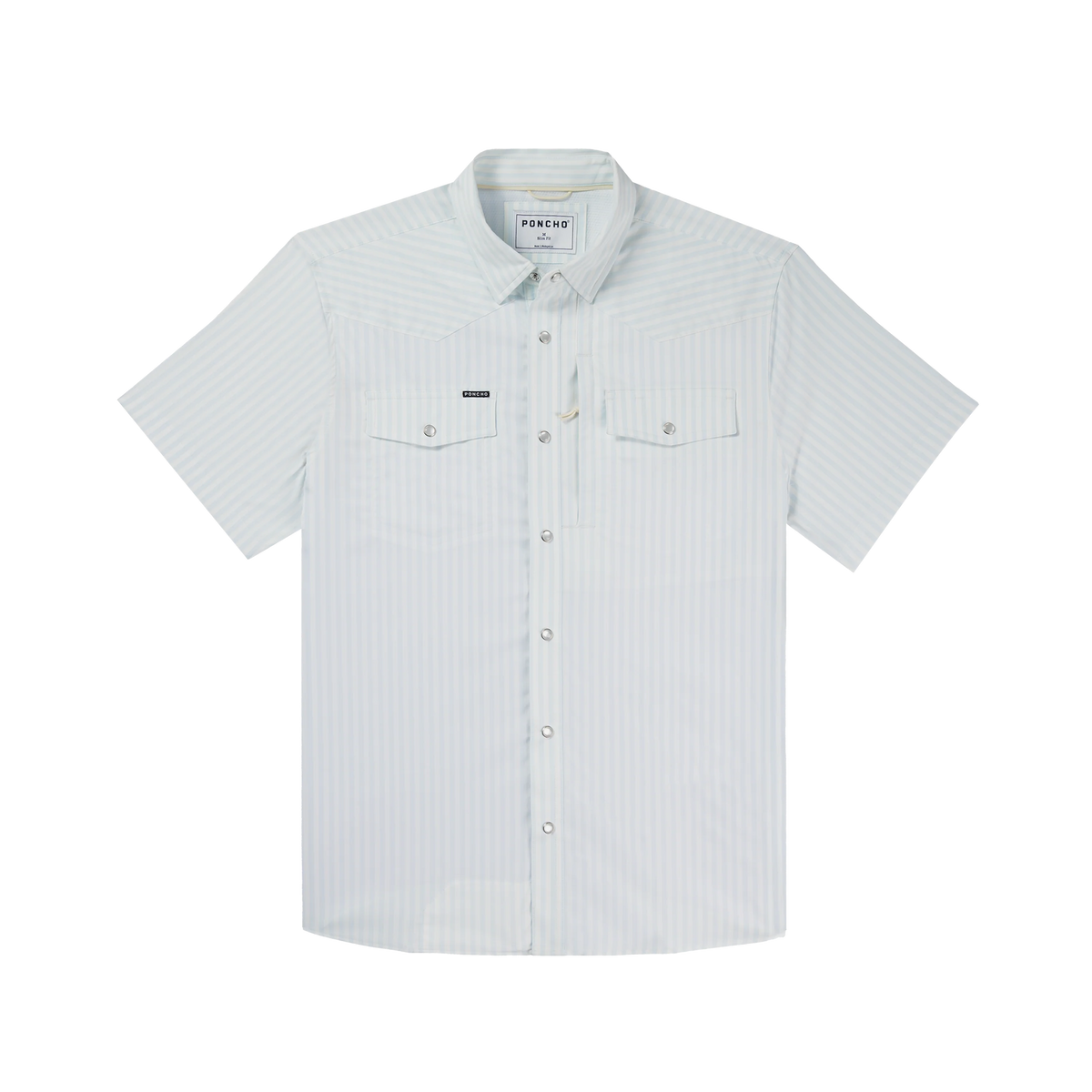 Poncho Western Pearl Snap Shirt