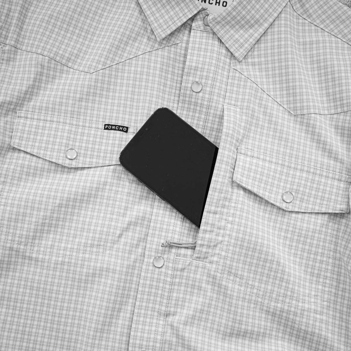 Poncho Western Pearl Snap Shirt