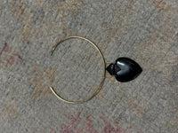 Flaming Stone Heart Collar