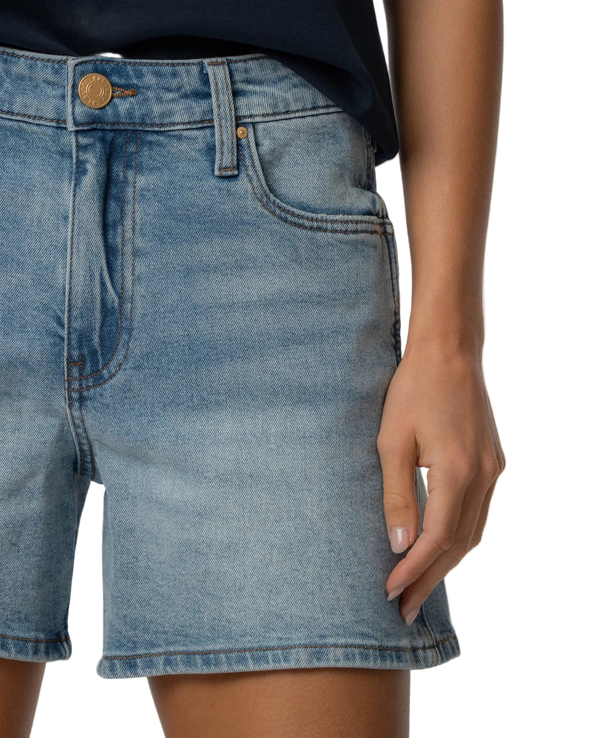 Jane High Rise Denim Shorts Peaceful