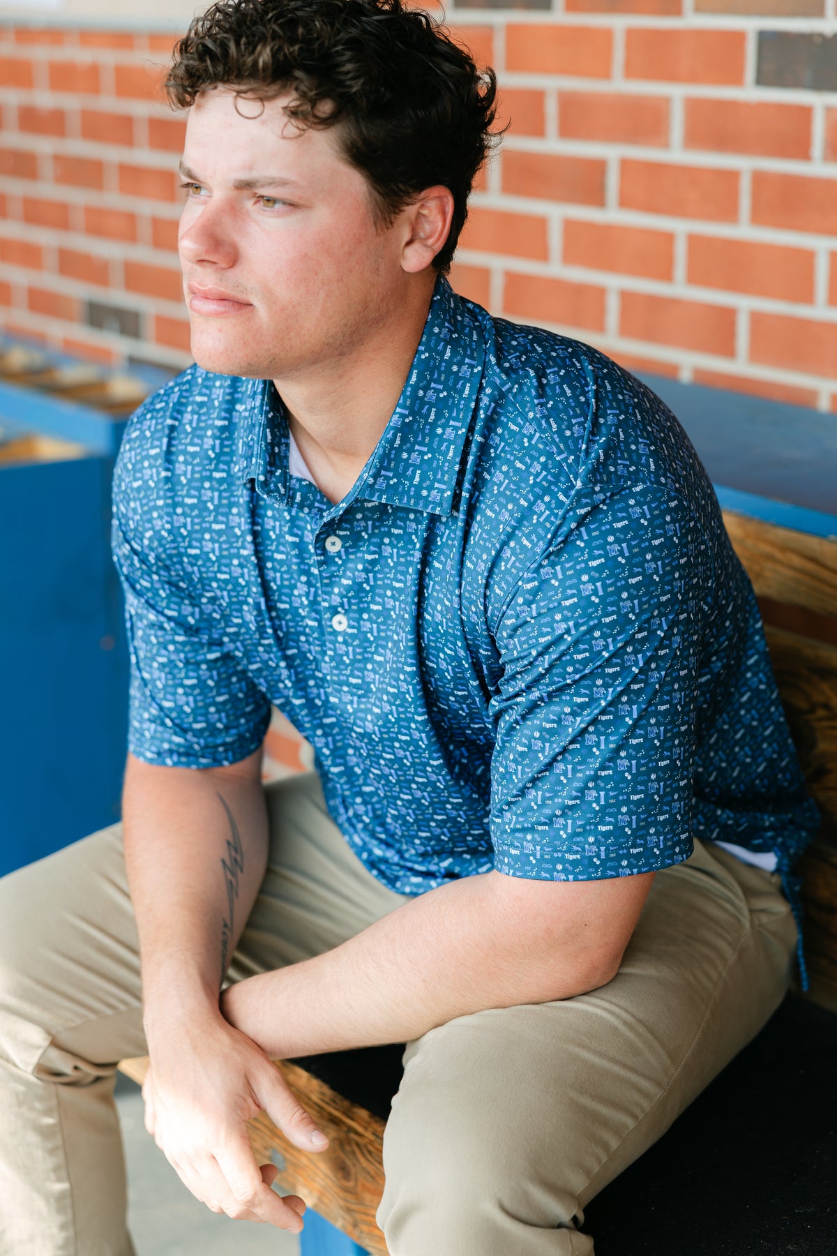 Go Tigers Go Print Polo