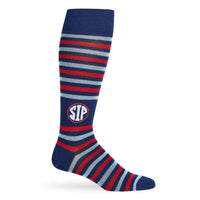 Stripe SIP Dress Socks