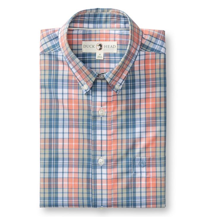 Performance Poplin SS Sport Shirt Oakville Plaid
