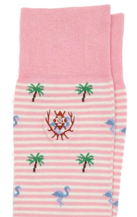 Tropical Stripe Peruvian Pima Sock