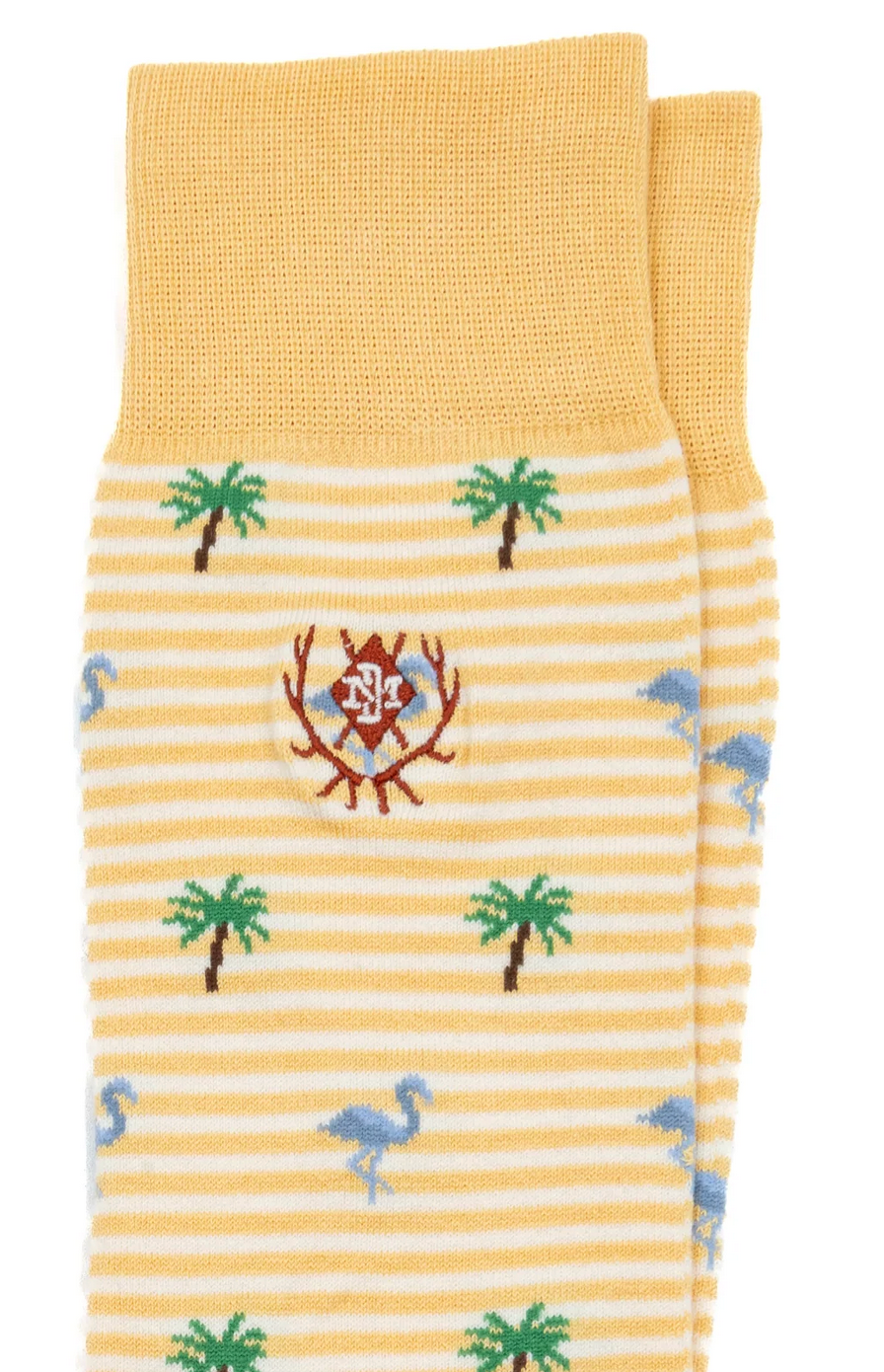 Tropical Stripe Peruvian Pima Sock