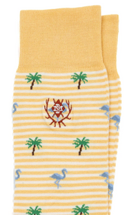 Tropical Stripe Peruvian Pima Sock