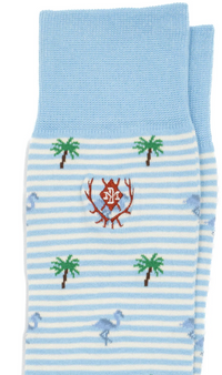 Tropical Stripe Peruvian Pima Sock