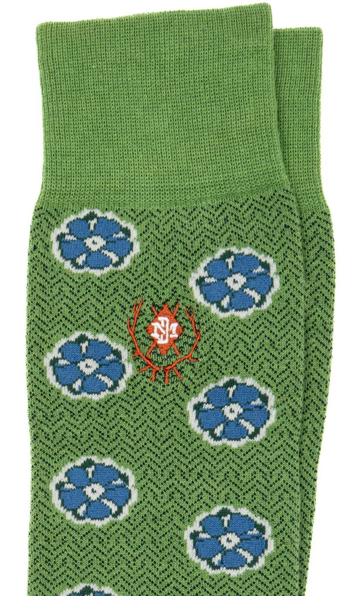 Floral Peruvian Pima Sock