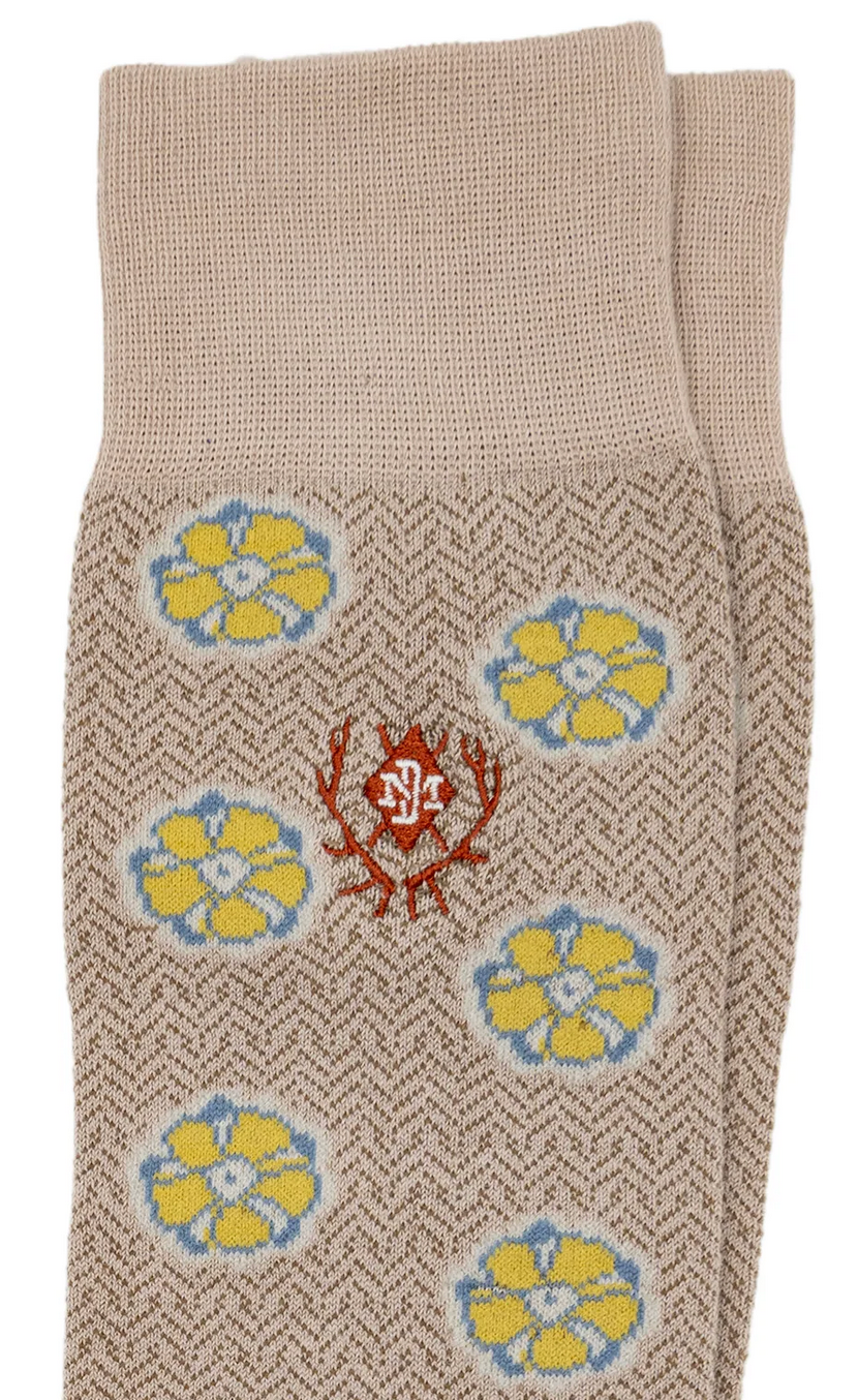Floral Peruvian Pima Sock SALE