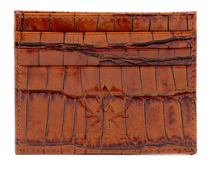 Anthony Alligator Executive ID Card Case Chestnut / 86227