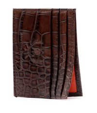 Anthony Alligator Executive ID Card Case Brown / 86226