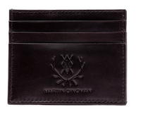 Edward Saddle Leather Executive ID Card Case Chocolate  86246
