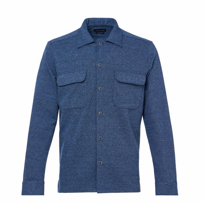 Dobby Knit Shirt Jacket