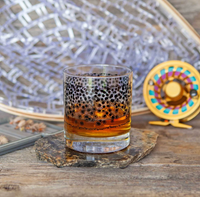 Trout Pattern Rocks Glass