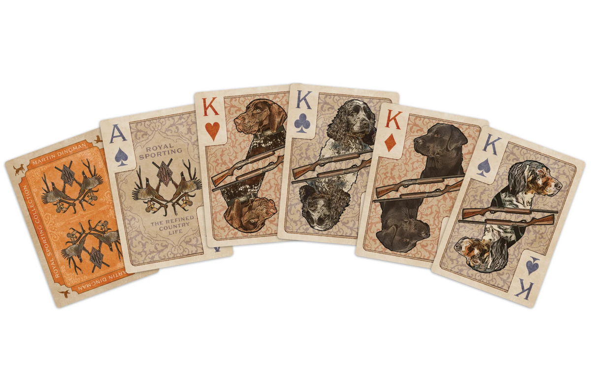 Royal Flush Playing Cards Grey Camo