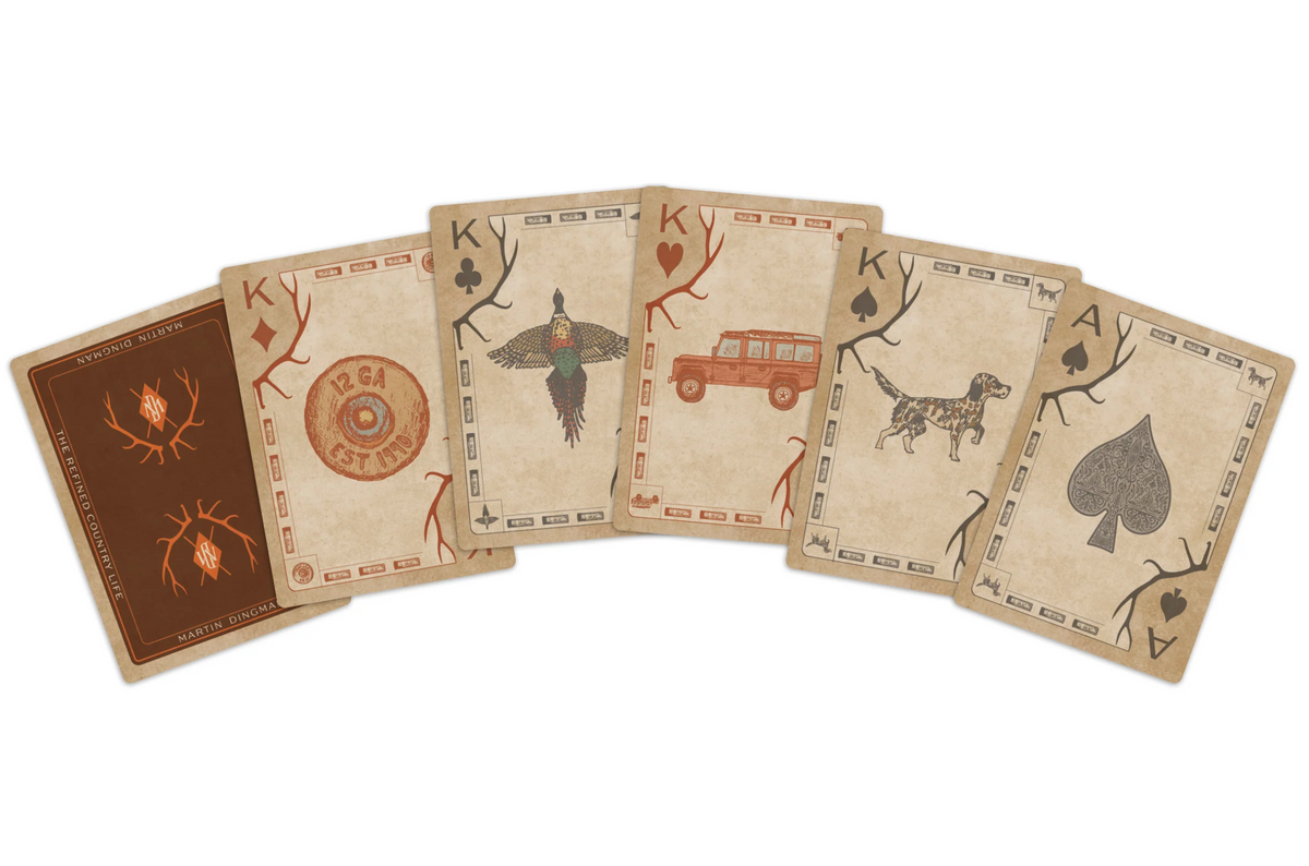 Royal Flush Playing Cards Grey Camo